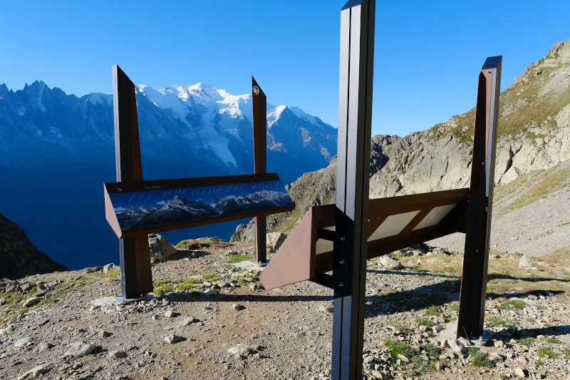 Table d'orientation @ Belvédère @ L'Index @ Chamonix